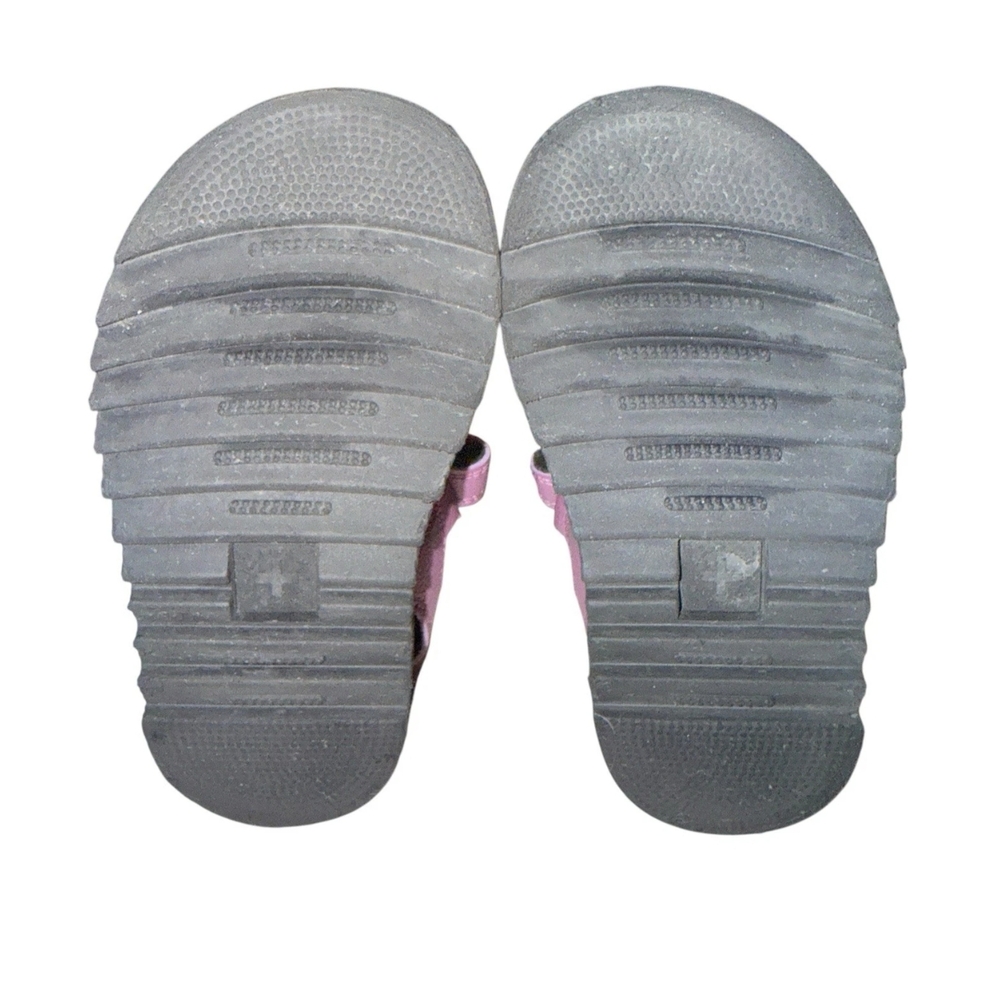 Dr. Martens Kids Purple Leather Velcro Platform Sandals - Picture 5 of 5